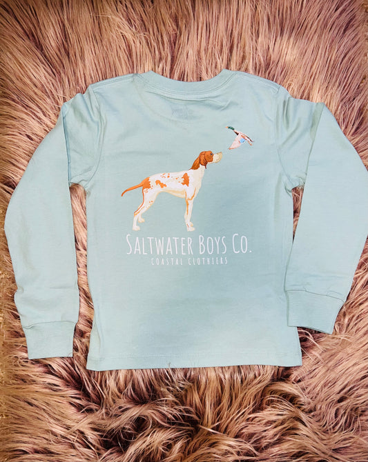 HUNTING DOG GRAPHIC TEE LS