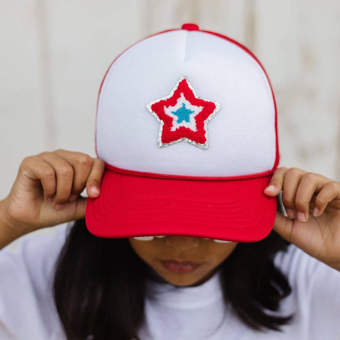 Patriotic Patch Kids Trucker Hat