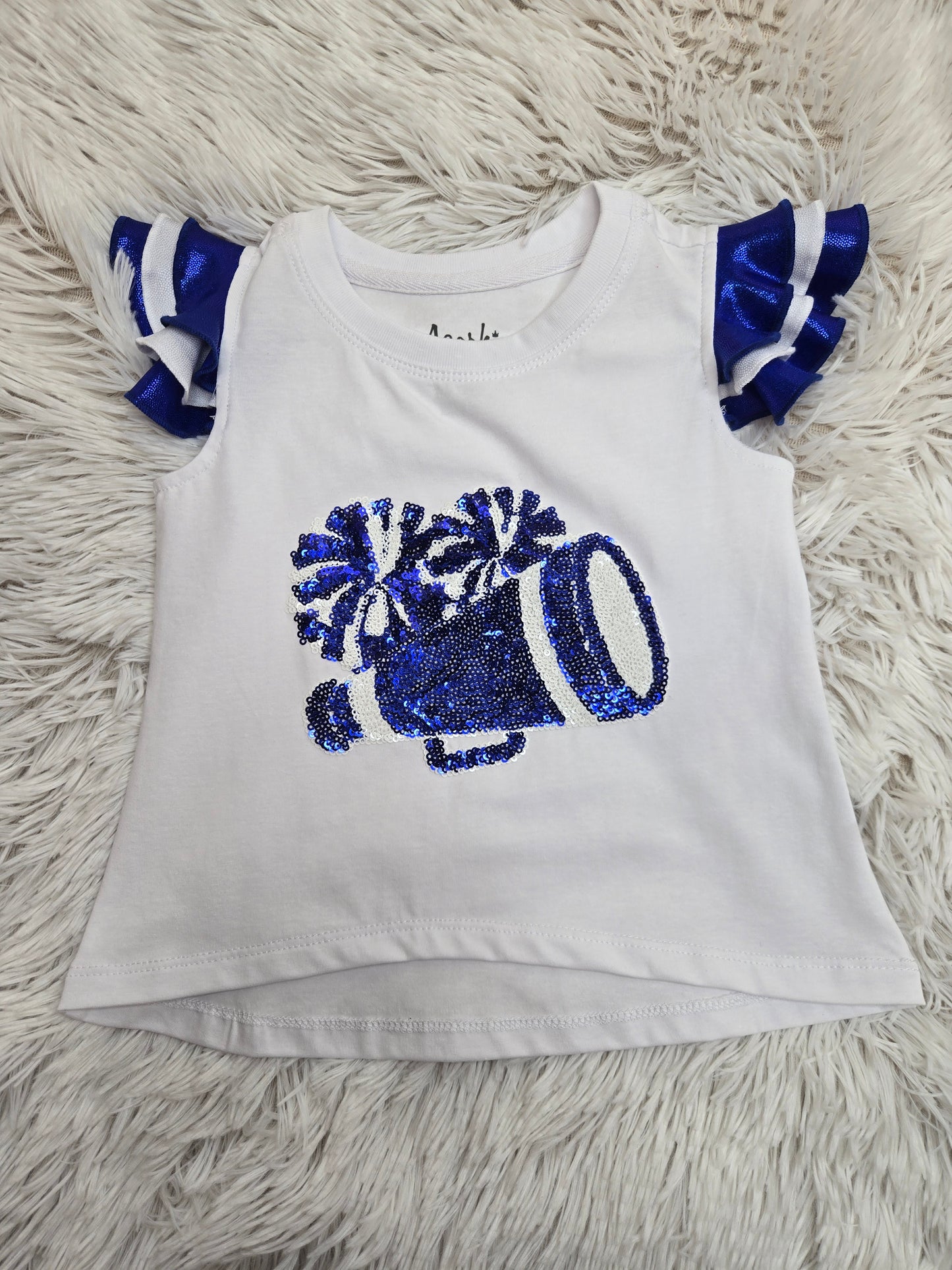Royal Shimmer Ruffle Sequin Cheer
