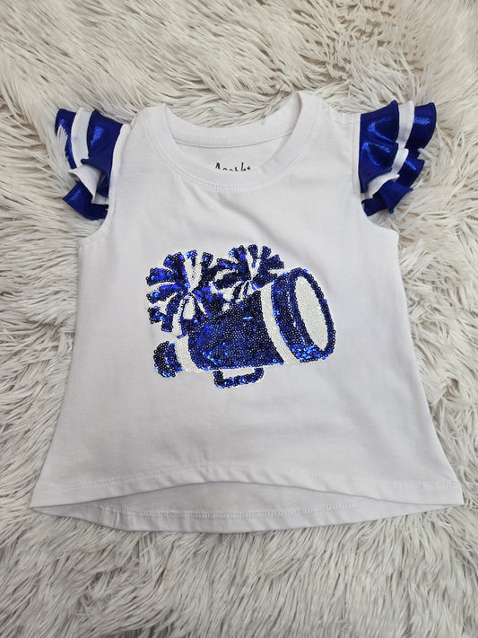 Royal Shimmer Ruffle Sequin Cheer