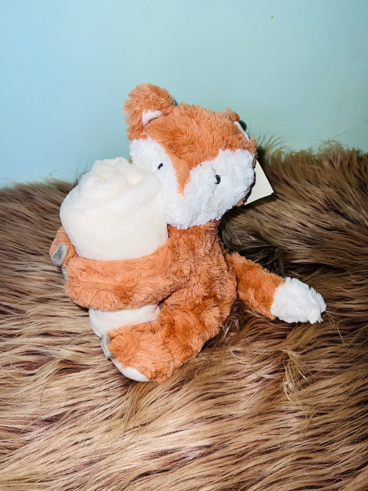 Fox Plush Huggie with Blanket